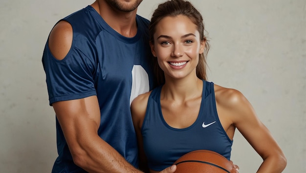 a man and woman pose for a photo with a woman