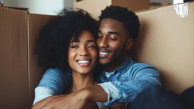 a man and woman pose for a photo