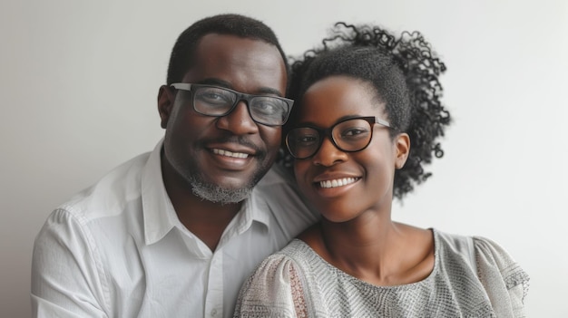 A Man and a Woman Posed for a Picture