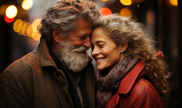 Man and Woman Standing Together