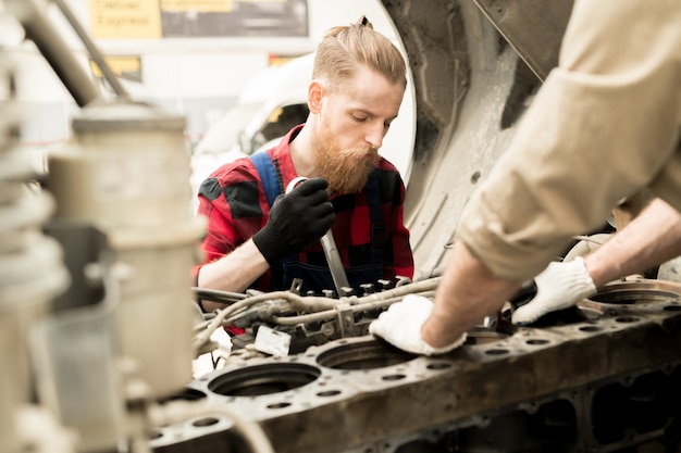 Man Working In Car Service