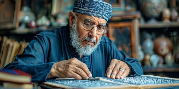 Man Writing on Piece of Paper