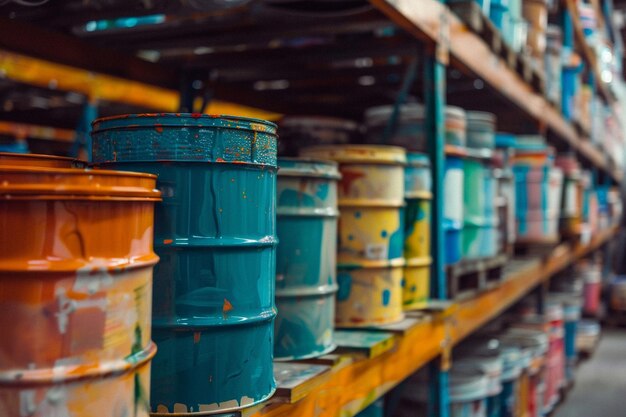 Photo managing paint supply inventory ar generative ai