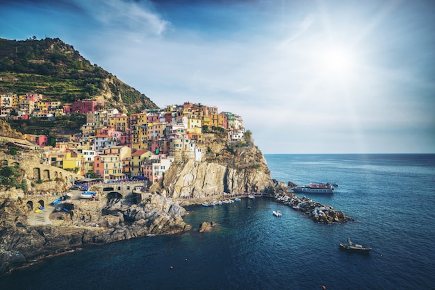 Manarola, Cinque Terre Coast of Italy.