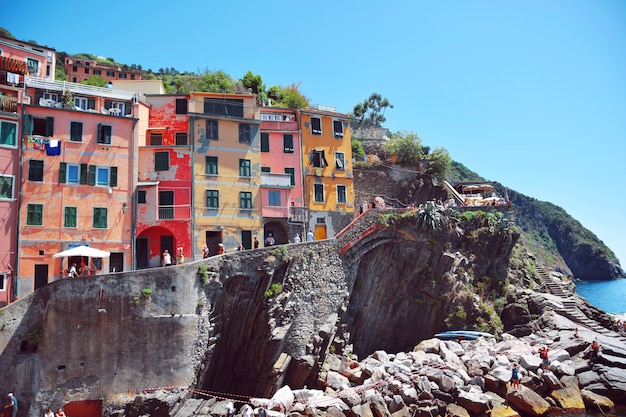 Manarola colorful houses