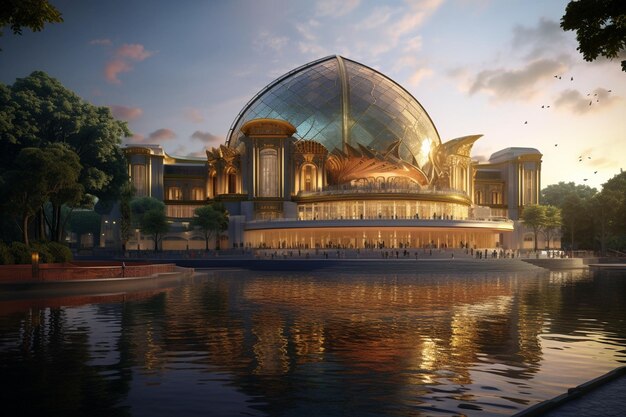 Manaus Opera House in the heart of the Amazon Generative ai