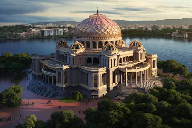 Manaus Opera House in the heart of the Amazon Generative ai