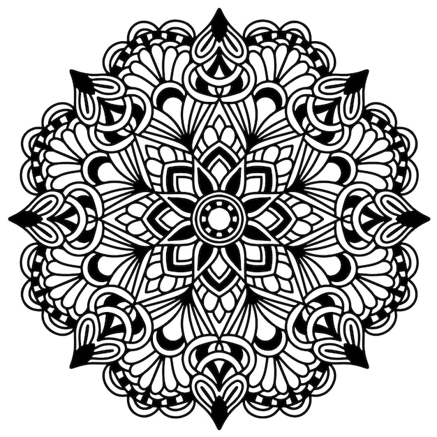 Mandala Coloring Page Floral Mandala Coloring Page For Adults