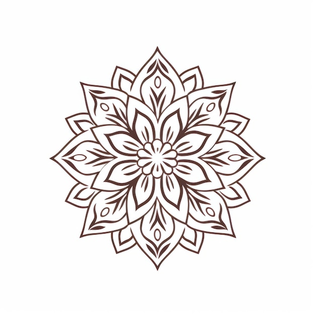 Photo mandala and floral design icon vector illustration