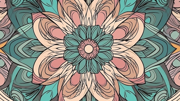 Mandala Pattern Background