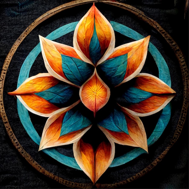 mandala symmetrical pattern