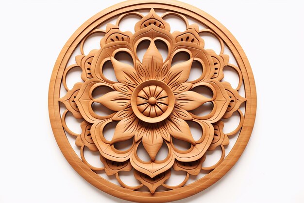 Photo mandala wooden art