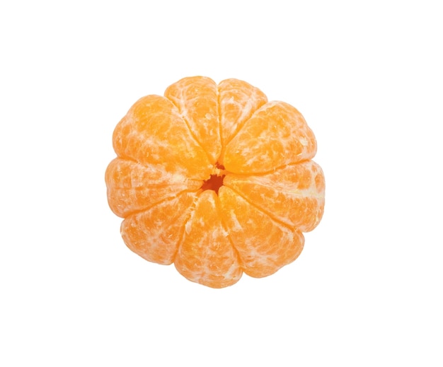 Mandarine orange fruits or tangerines isolated on white background Fresh mandarine Pattern