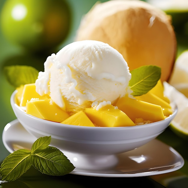 Mango Coconut Sorbet