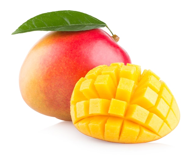 Mango fruit isolated on white background