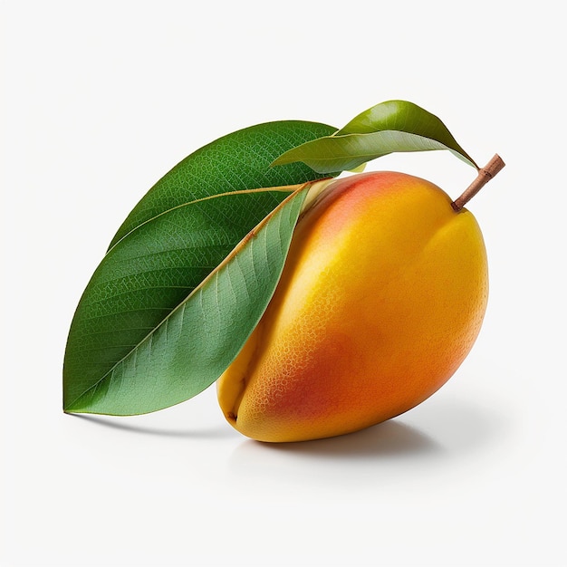 Mango fruit on a white background Generative AI