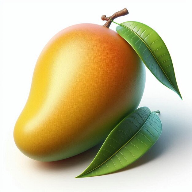 Photo mango fruit on white background