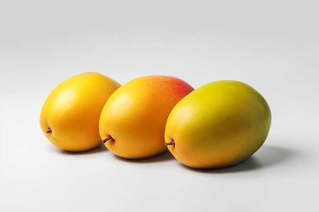 mango mangoes on white background