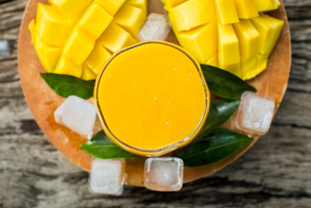 Mango shake Fresh tropical fruit smoothies