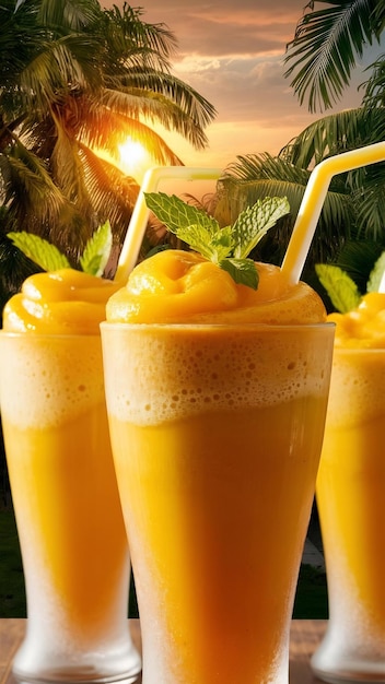 Mango smoothies