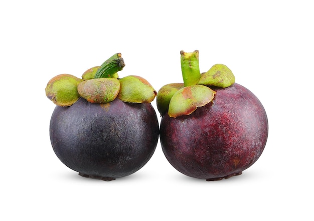 Photo mangosteen fruit isolated on white background