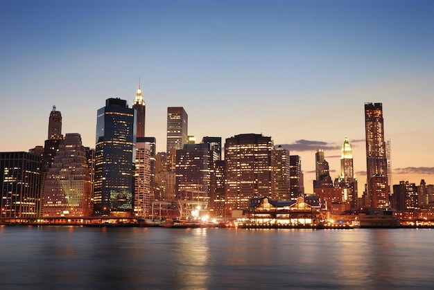 Manhattan skyline in New York City