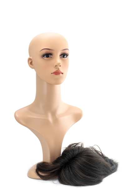 Mannequin woman head without wig