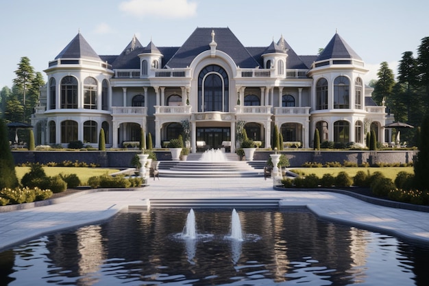 A a mansion illustrating simple elegance