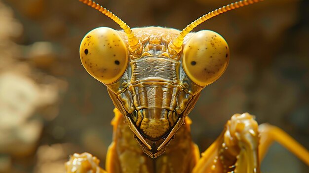 Photo mantis is molting the biological process of molting a mantis skin