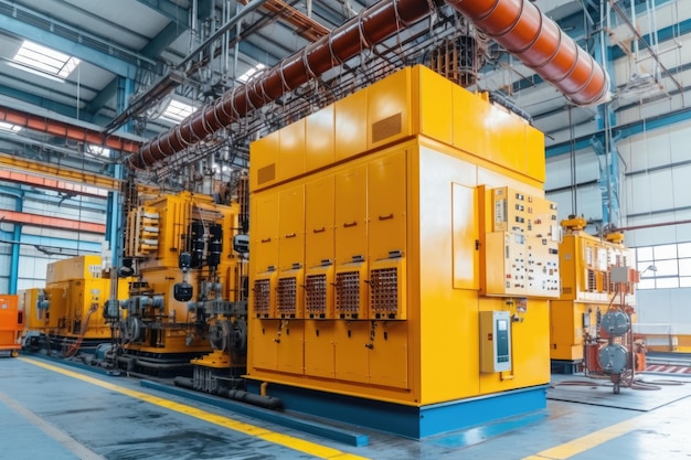 Manufacturer Power Plant High Voltage Turbine AI Generated