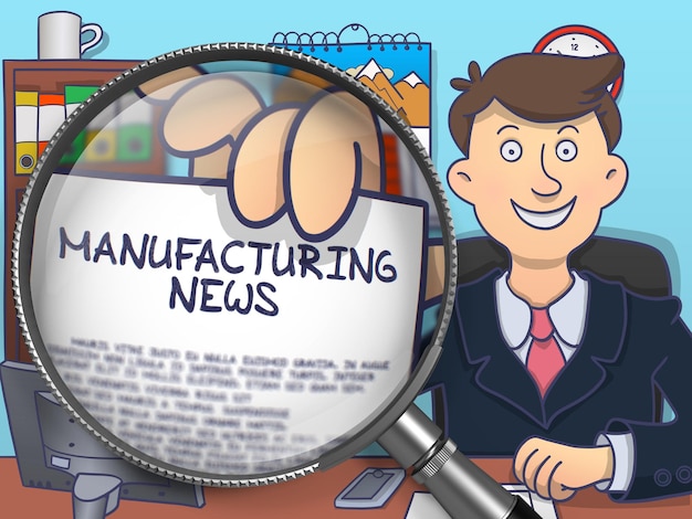 Manufacturing News through Lens Doodle Style