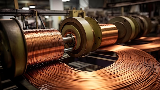 Manufacturing process of copper wires and cables