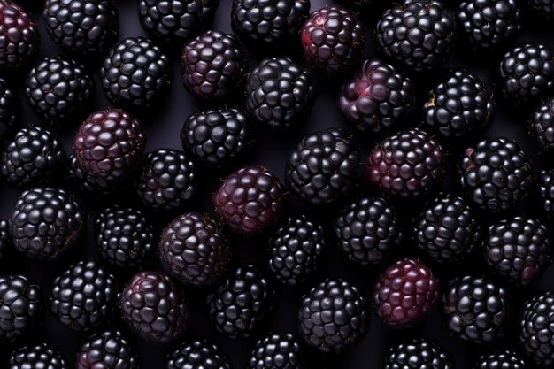 many blackberries background