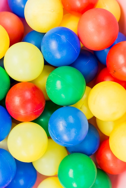 Many colour plastic balls