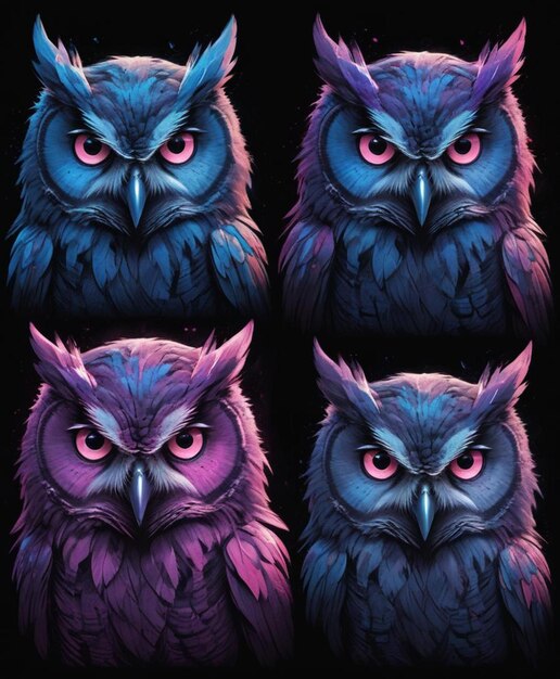 Photo the many faces of the owl