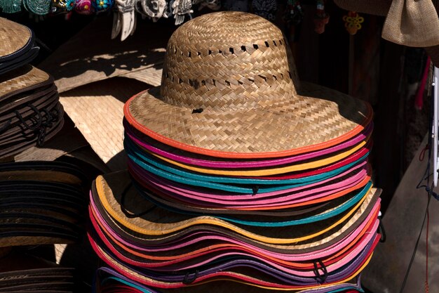 Many hats for sale in mexico