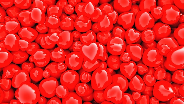 Many hearts on a pile as background. ideal for websites and magazines layouts