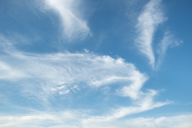 Many small clouds in blue sky.Summer cloudy.White clouds floating in the sky.