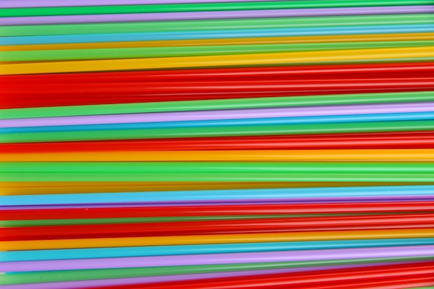 Many straws closeup background