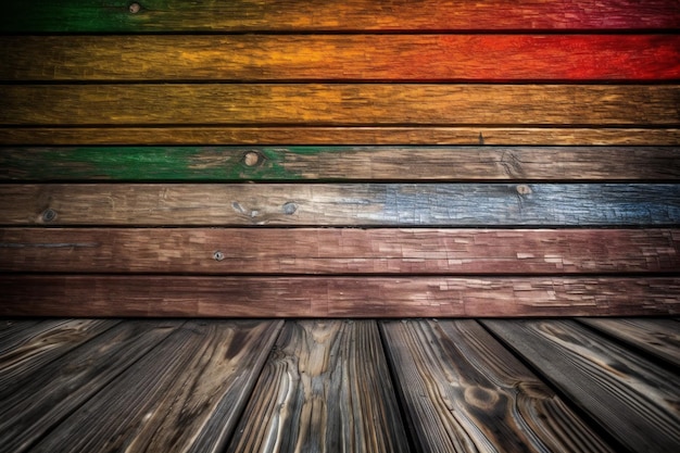 Manycoloured background of old wood plank abstract textures