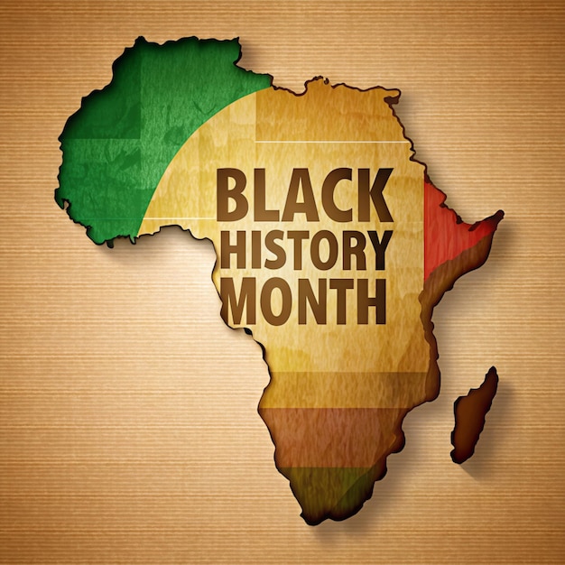 a map of black history month with a map of the countrys history