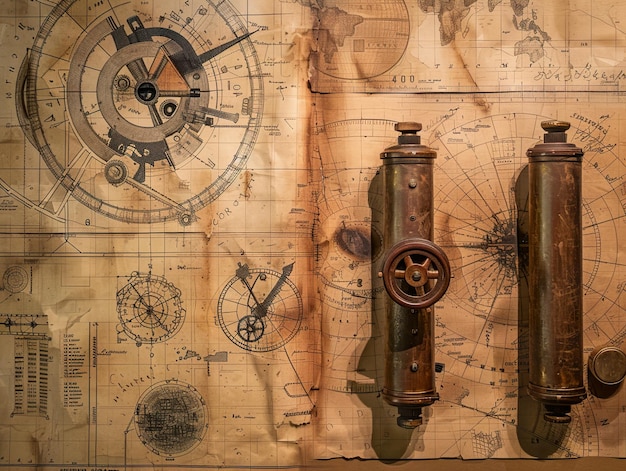 a map of a compass and a compass with the word  compass  on it