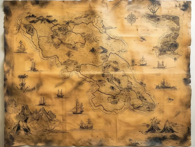 a map of a map that says  ship  on it