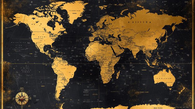 a map of the world from the early 20th century