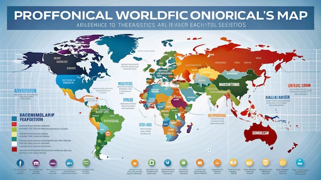 Photo a map of the world that is labeled as the worlds largest unspoiled