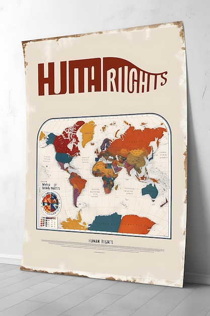 Photo a map of the world that says  hot rights