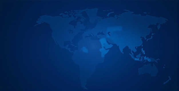 Photo a map of the world with the blue background