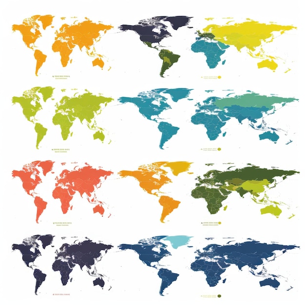 a map of the world with different countries including the world and the name of the world