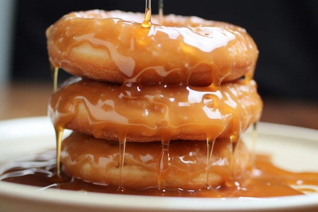 Maple Glazed Donuts yummy delicious pastry food image photography