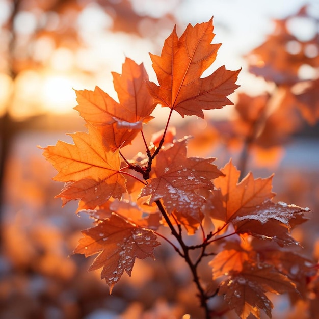 Maple Glow Autumn Landscape Photo